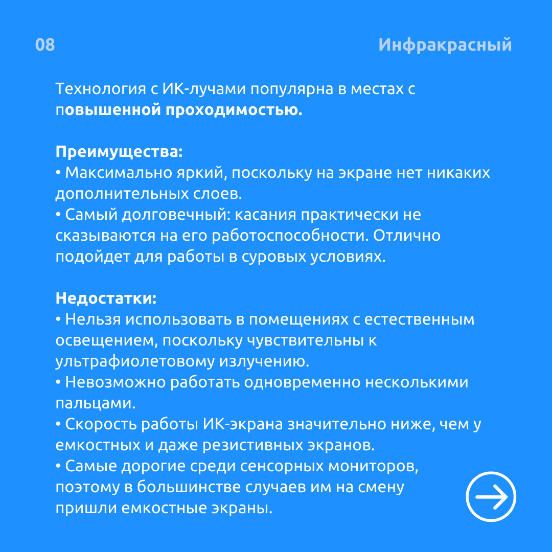 Сенсорные POS-мониторы: типы сенсора-8